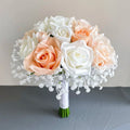 Silk Rose & Baby's Breath Bridal Bouquet - Luzilly Bridal & Apparel