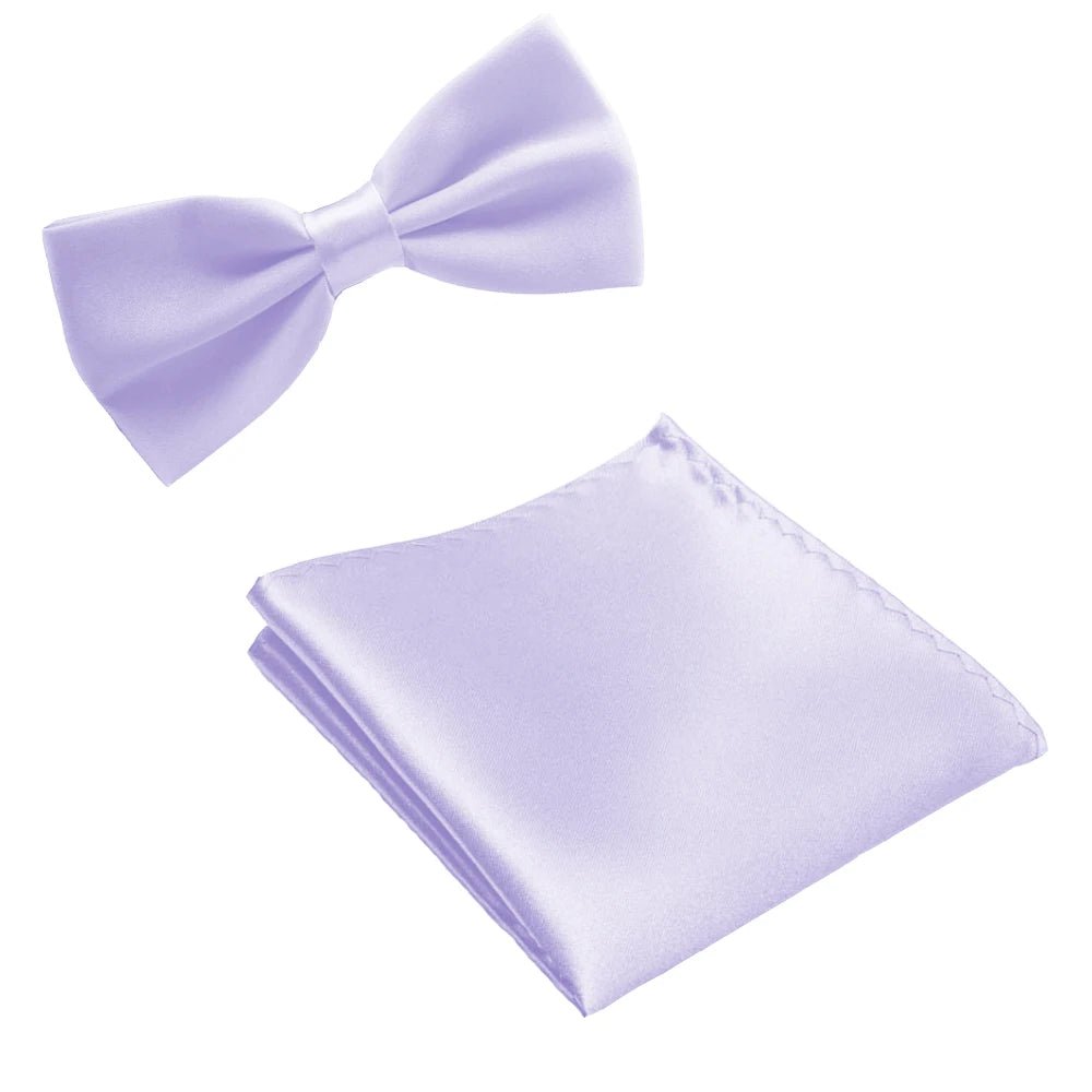 silk Solid Business bowtie men vintage purple carved Fashion Novelty ties black wedding bow tie pocket square handkerchief set - Luzilly Bridal & Apparel