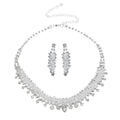 Silver Bridal Necklace Set - Luzilly Bridal & Apparel