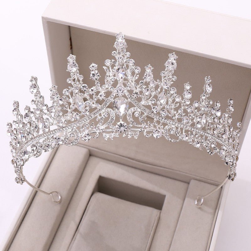 Silver Crystal Drop Bridal Jewelry Set - Luzilly Bridal & Apparel
