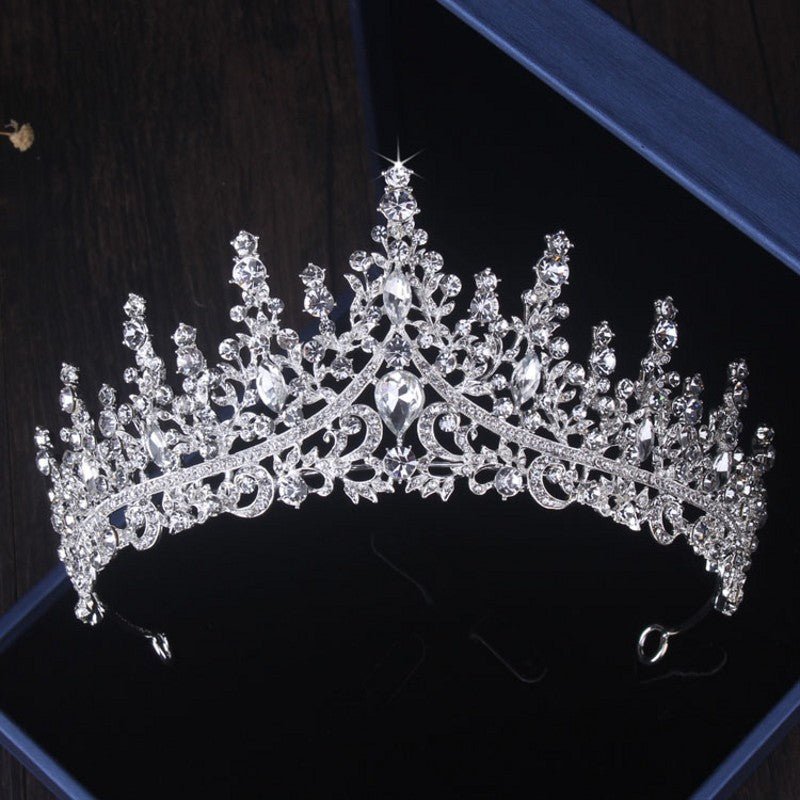 Silver Crystal Drop Bridal Jewelry Set - Luzilly Bridal & Apparel