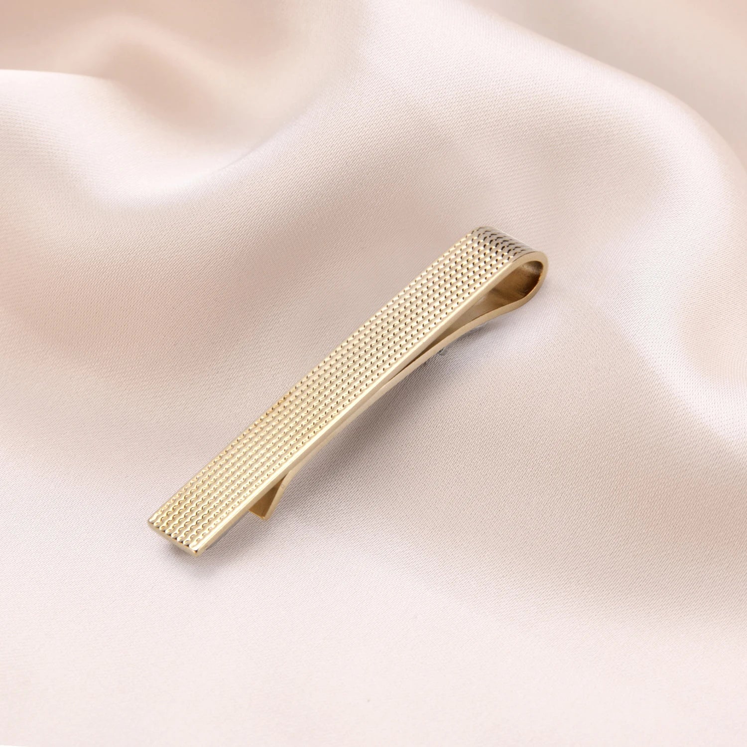 Simple Tie Clip Set Pin 5.5cm Wed Men's Tie Clip Minimalist Tie Clips And Cufflinks Necktie Metal Pins Groomsmen Gifts With Box - Luzilly Bridal & Apparel