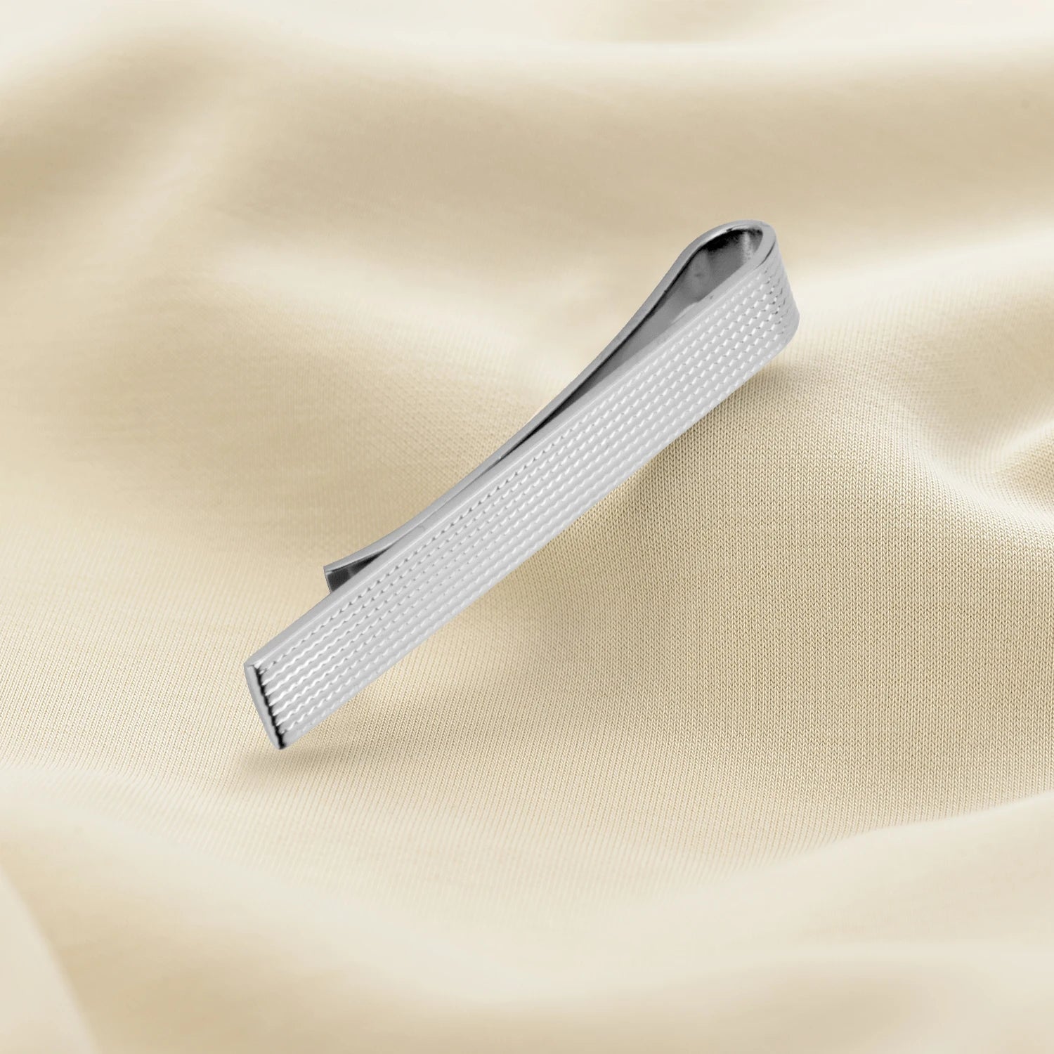 Simple Tie Clip Set Pin 5.5cm Wed Men's Tie Clip Minimalist Tie Clips And Cufflinks Necktie Metal Pins Groomsmen Gifts With Box - Luzilly Bridal & Apparel
