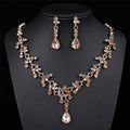 Simple Zircon Two-Piece Bridal Set - Luzilly Bridal & Apparel