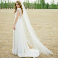 Single-Layer Tulle Bridal Veil with Comb - Luzilly Bridal & Apparel