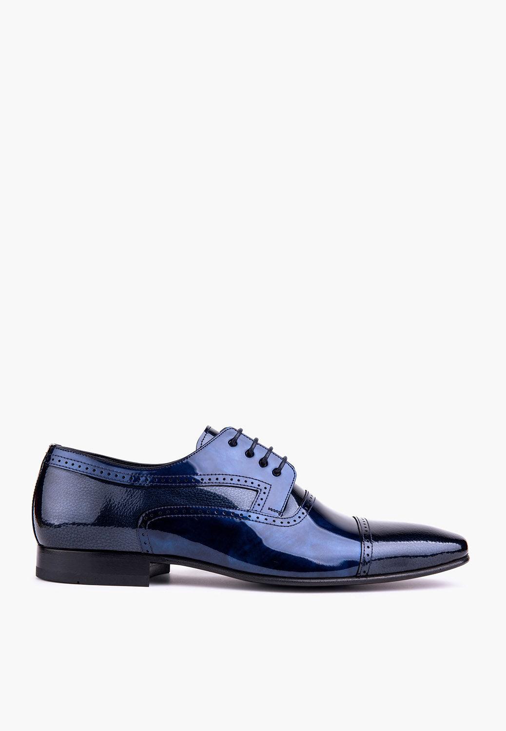 Sleek Lace Up Navy-Grey - Luzilly Bridal & Apparel