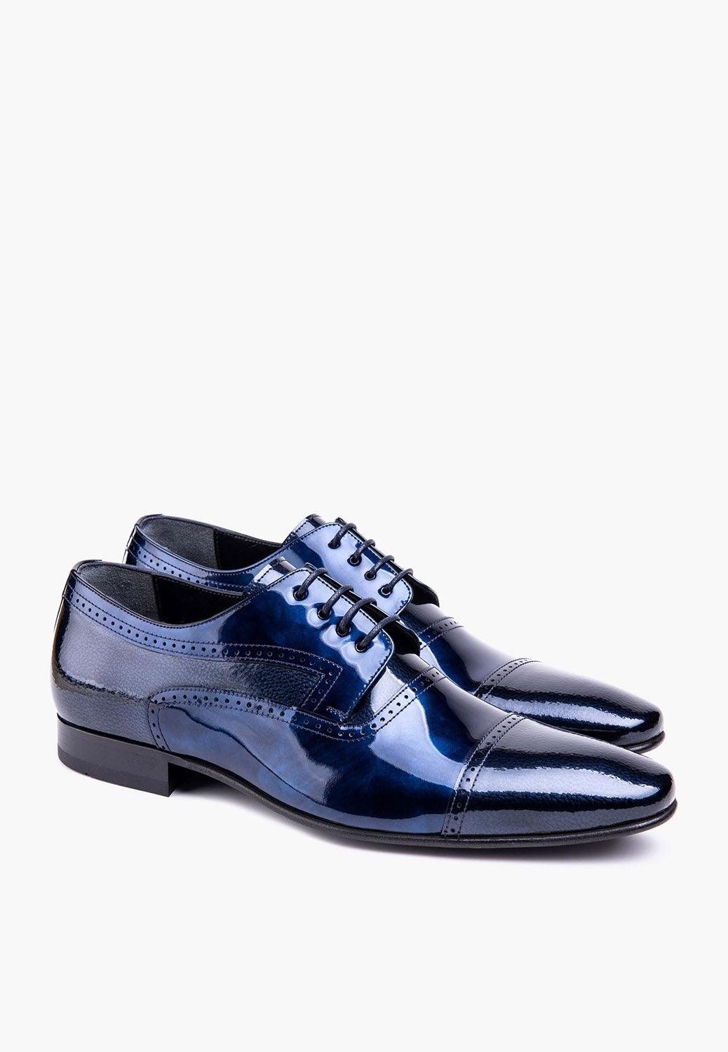 Sleek Lace Up Navy-Grey - Luzilly Bridal & Apparel
