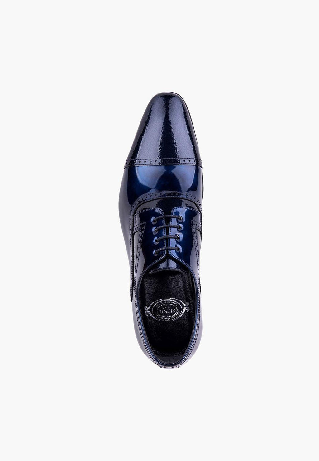 Sleek Lace Up Navy-Grey - Luzilly Bridal & Apparel
