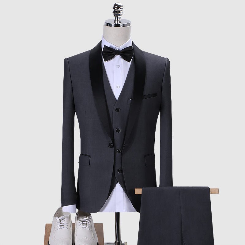Slim-Fit 3-Piece Tuxedo for Men - Luzilly Bridal & Apparel
