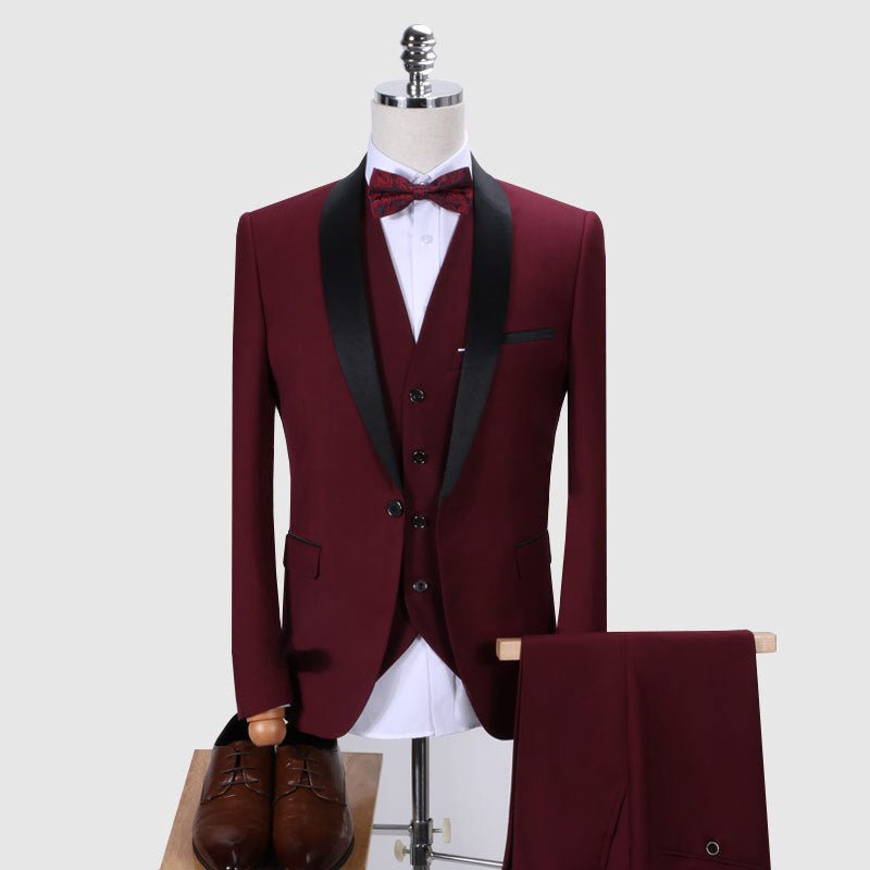 Slim-Fit 3-Piece Tuxedo for Men - Luzilly Bridal & Apparel