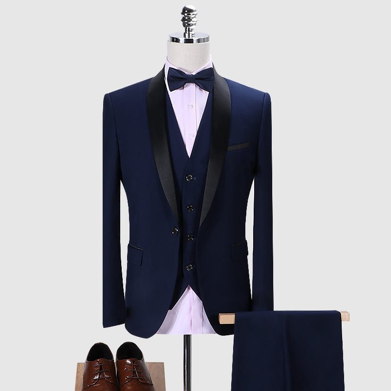 Slim-Fit 3-Piece Tuxedo for Men - Luzilly Bridal & Apparel