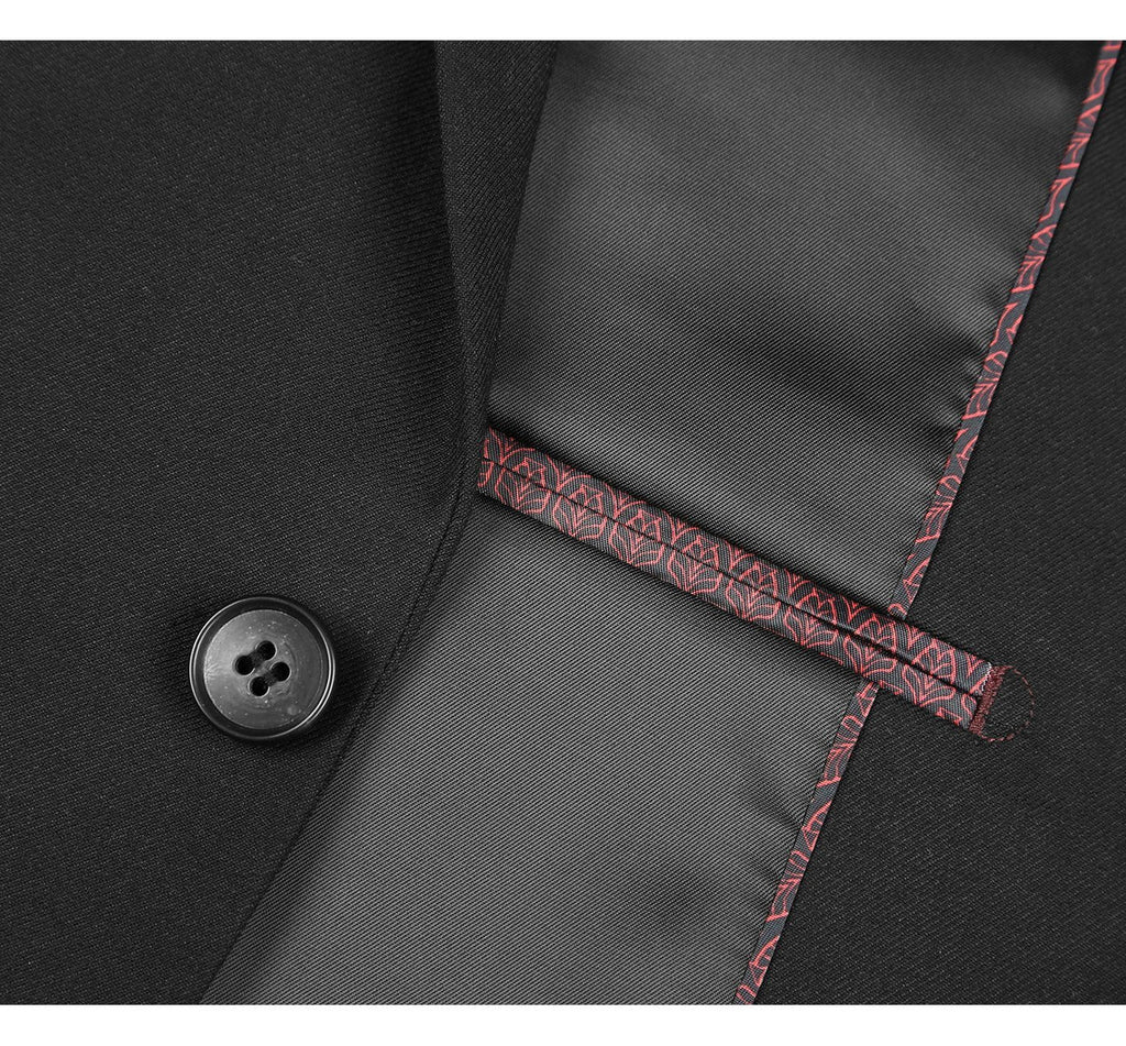 Slim-Fit Notch Lapel Two-Piece Suit - Luzilly Bridal & Apparel