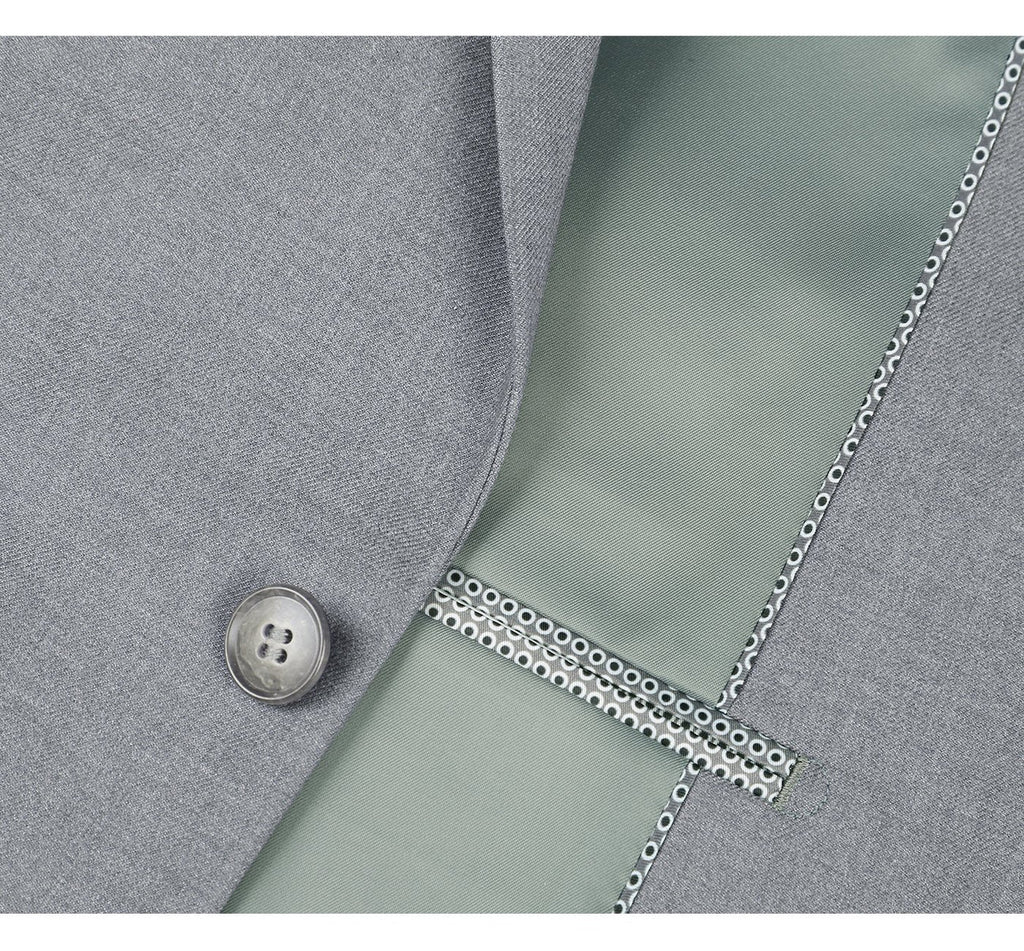Slim-Fit Notch Lapel Two-Piece Suit - Luzilly Bridal & Apparel
