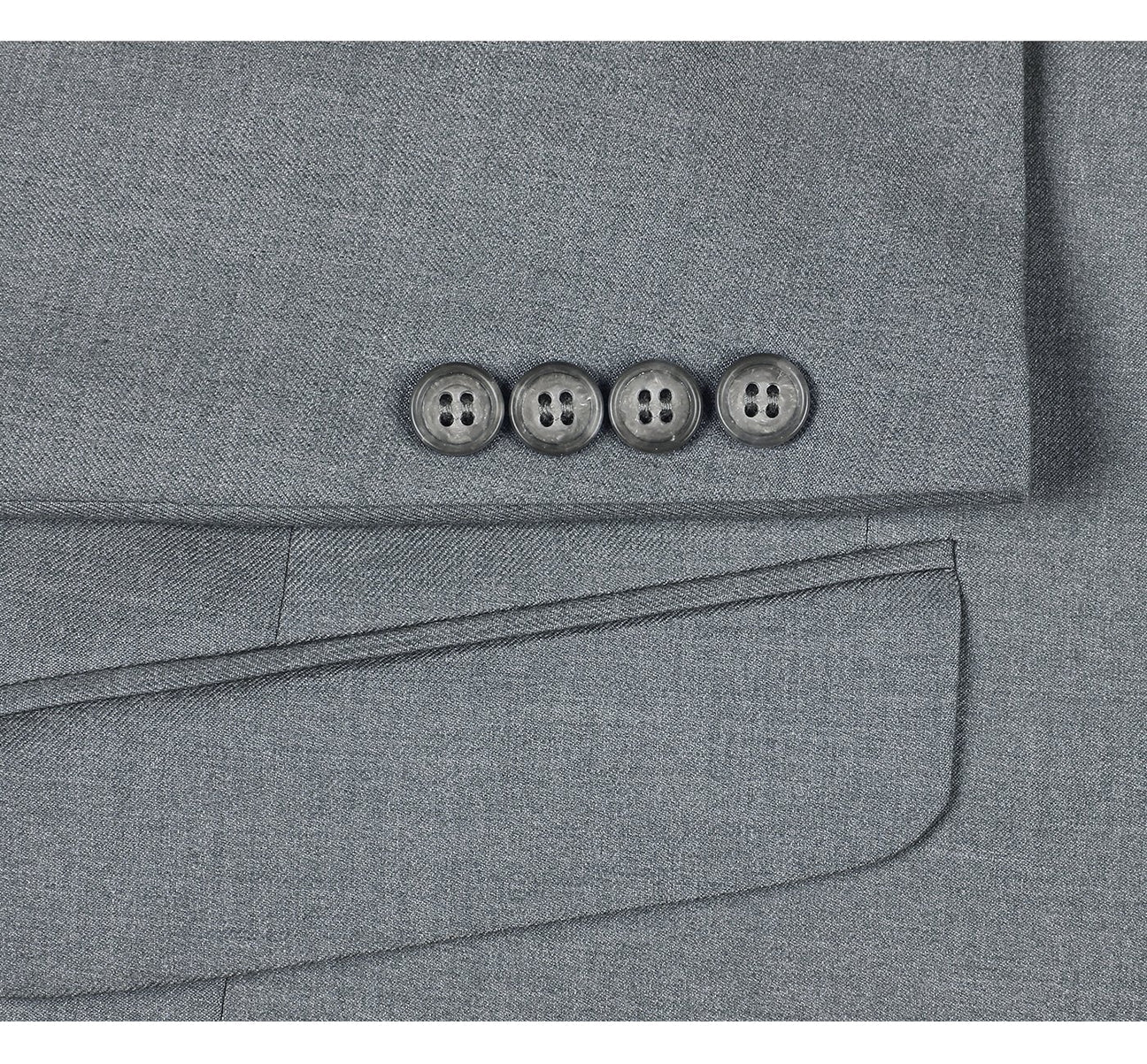 Slim-Fit Notch Lapel Two-Piece Suit - Luzilly Bridal & Apparel