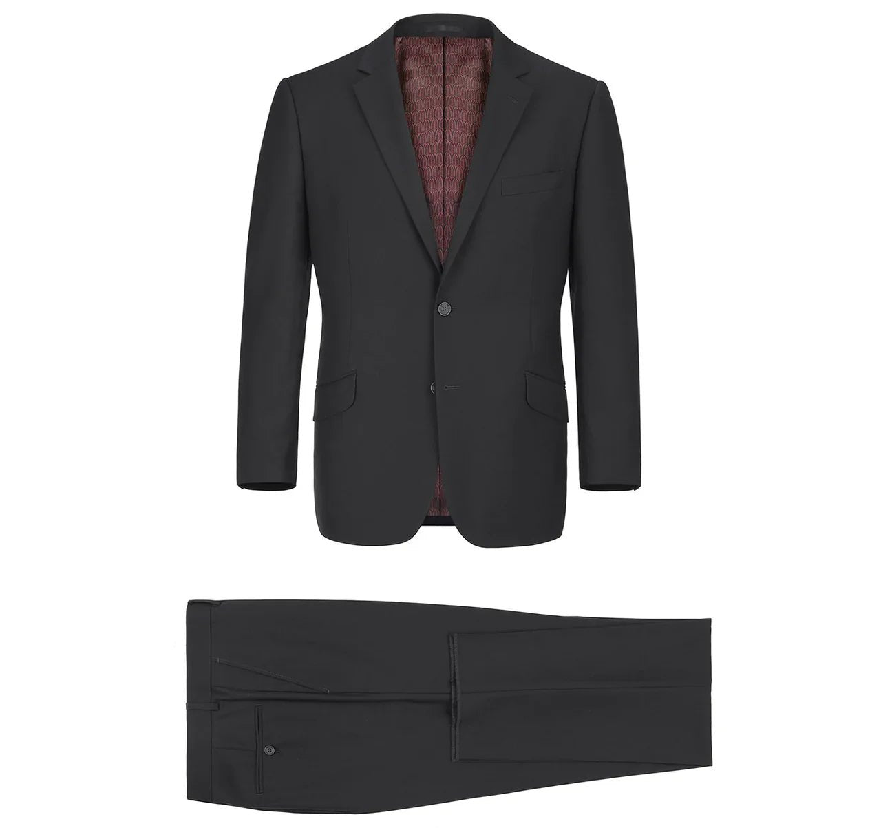 Slim-Fit Notch Lapel Two-Piece Suit - Luzilly Bridal & Apparel