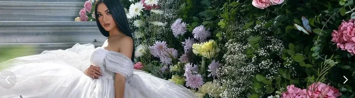Smileven Short Wedding Dress A Line Sweetheart Neck Shiny Glitter Bride Dresses Mini Bows Strap Vestido de novia 2024 Customized - Luzilly Bridal & Apparel