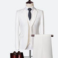 Solid Color 3-Piece Suit for Men - Luzilly Bridal & Apparel