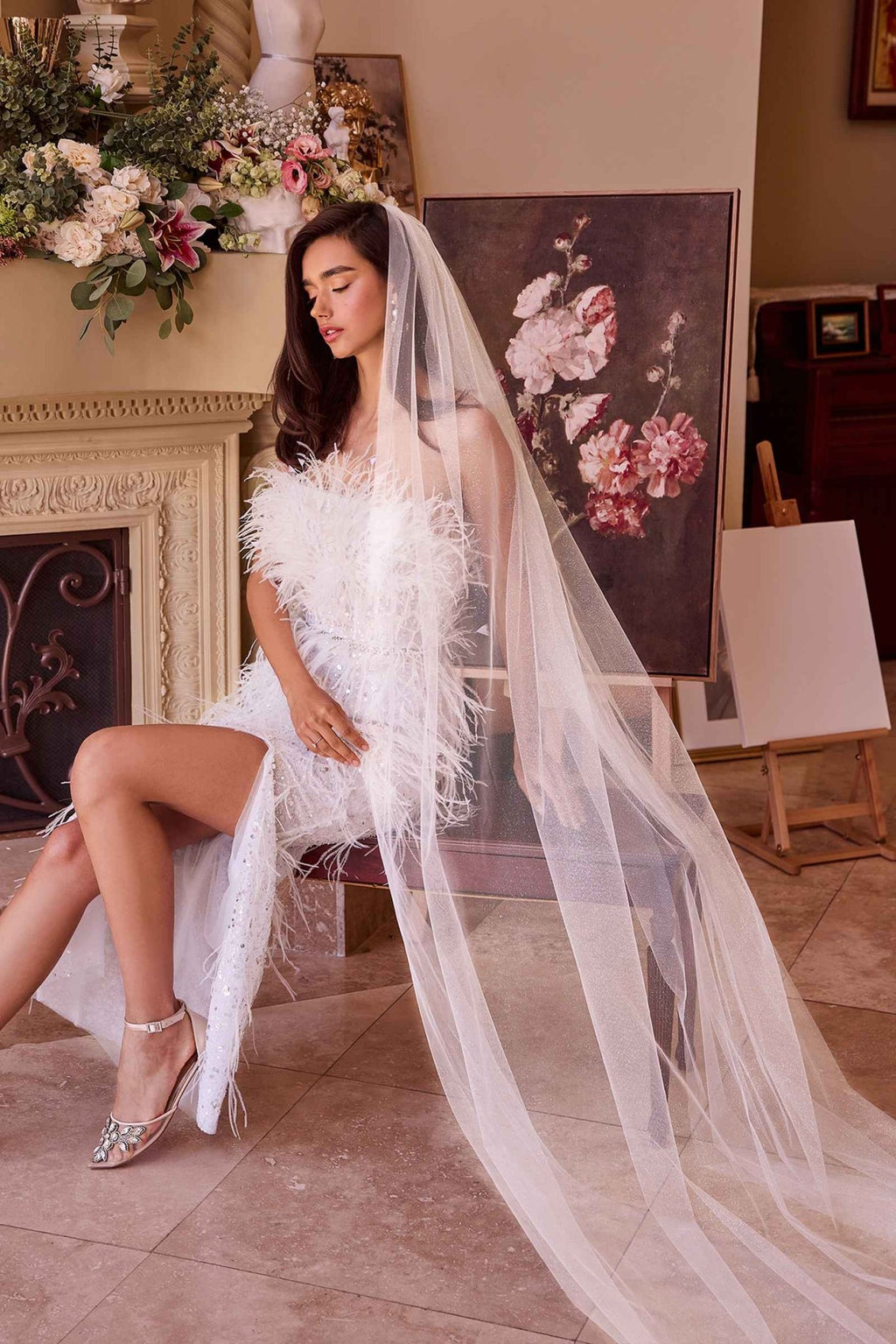 Sparkle Cathedral Veil - Luzilly Bridal & Apparel