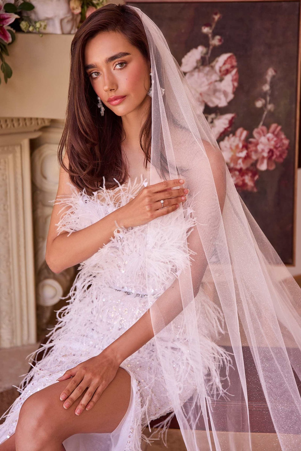 Sparkle Cathedral Veil - Luzilly Bridal & Apparel