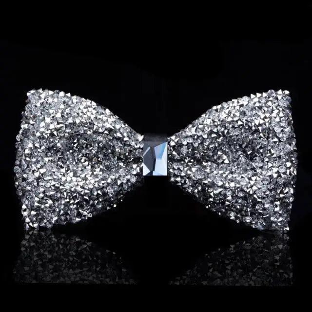 Sparkling Butterfly Bow Tie for Groom & Groomsmen - Luzilly Bridal & Apparel