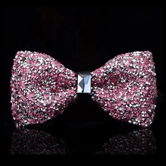 Sparkling Butterfly Bow Tie for Groom & Groomsmen - Luzilly Bridal & Apparel
