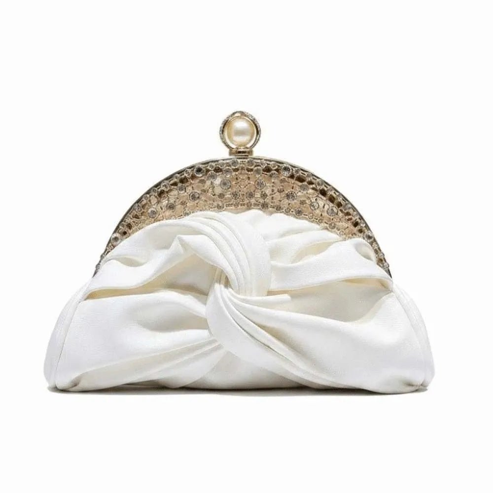 Sparkly Rhinestone Knot Clutch - Luzilly Bridal & Apparel