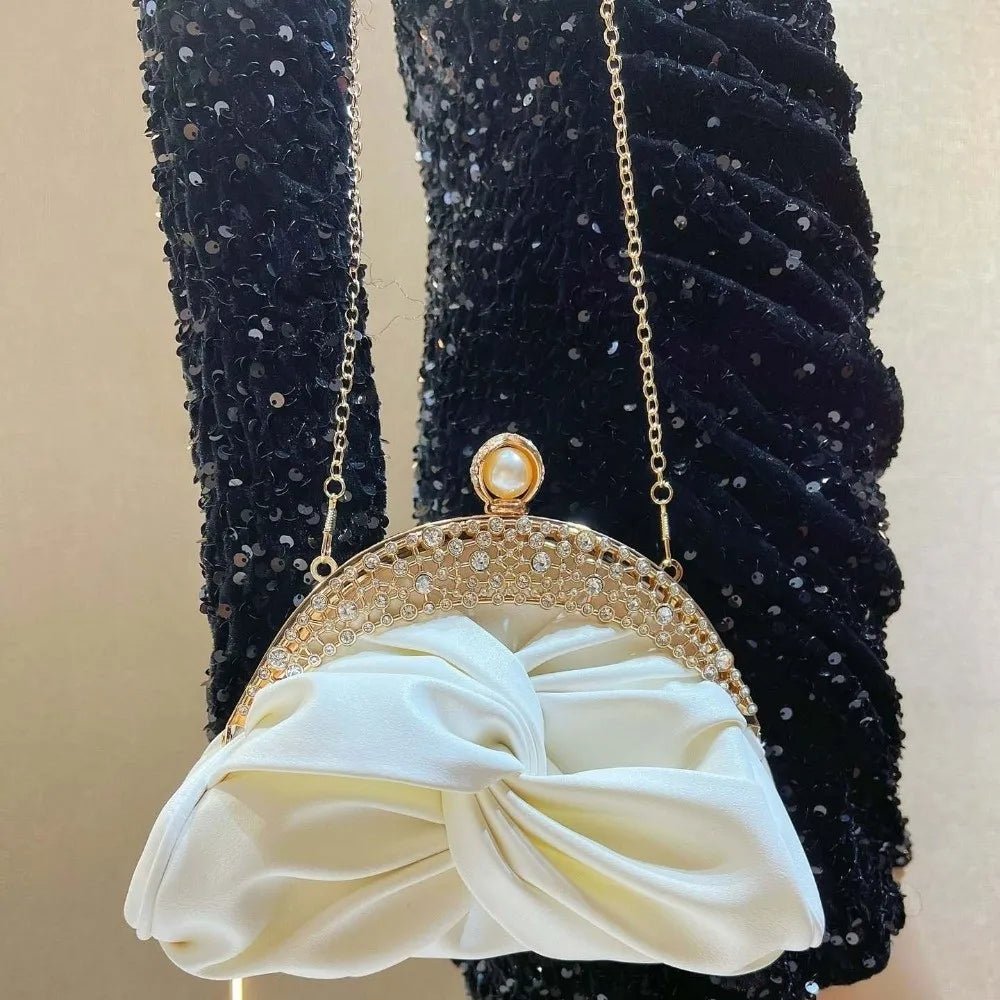 Sparkly Rhinestone Knot Clutch - Luzilly Bridal & Apparel
