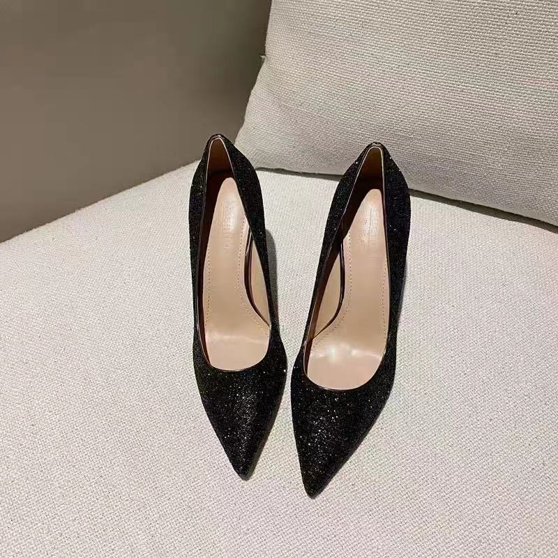 Spring And Autumn Wedding Shoes, Female Bridal Shoes, Not Tired, Crystal Shoes, New Wedding Dress, High Heels, Stiletto Bridesmaid - Luzilly Bridal & Apparel