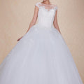 Square-Neck Tulle Wedding Gown - Luzilly Bridal & Apparel