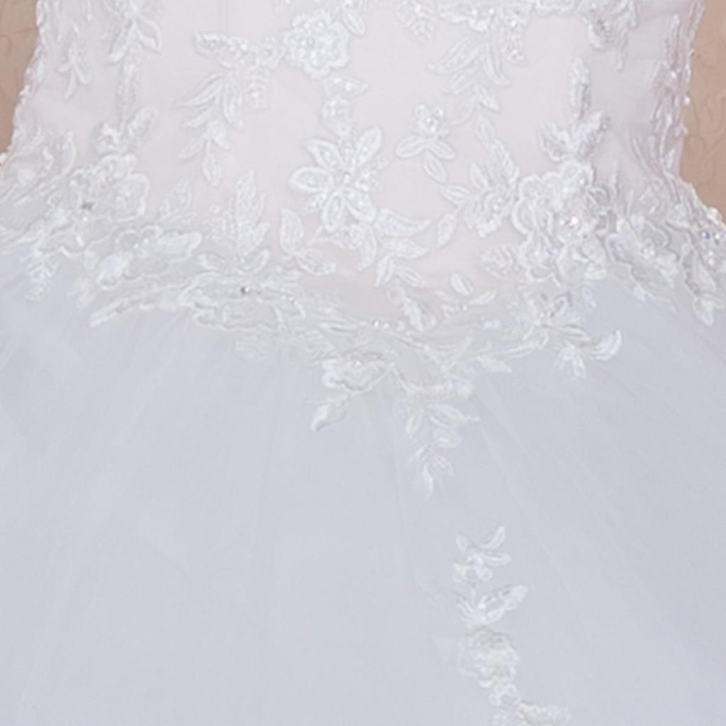 Square-Neck Tulle Wedding Gown - Luzilly Bridal & Apparel