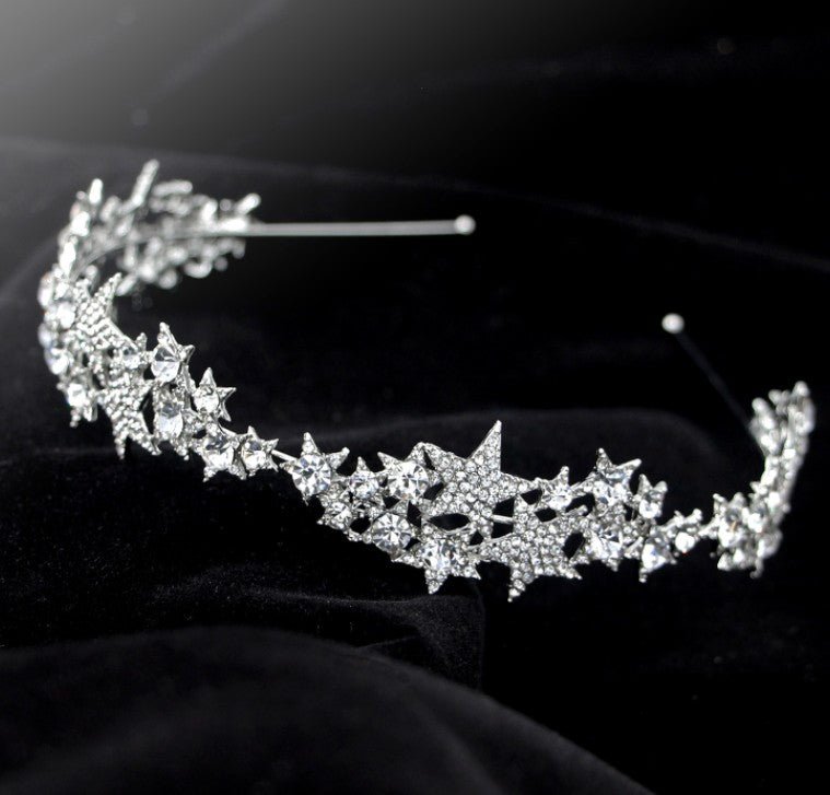 Star Crown New Hair Band Wedding Hair Accessories Bridal Jewelry - Luzilly Bridal & Apparel