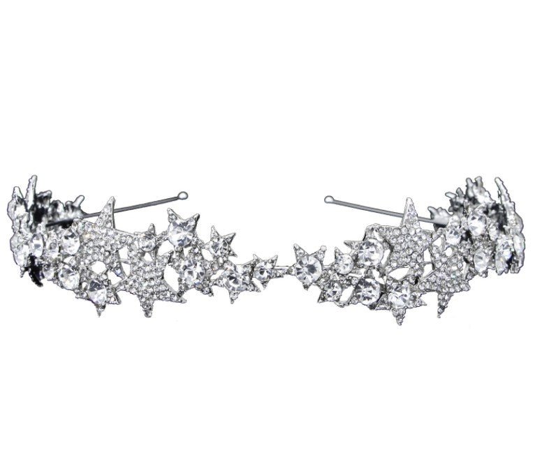 Star Crown New Hair Band Wedding Hair Accessories Bridal Jewelry - Luzilly Bridal & Apparel
