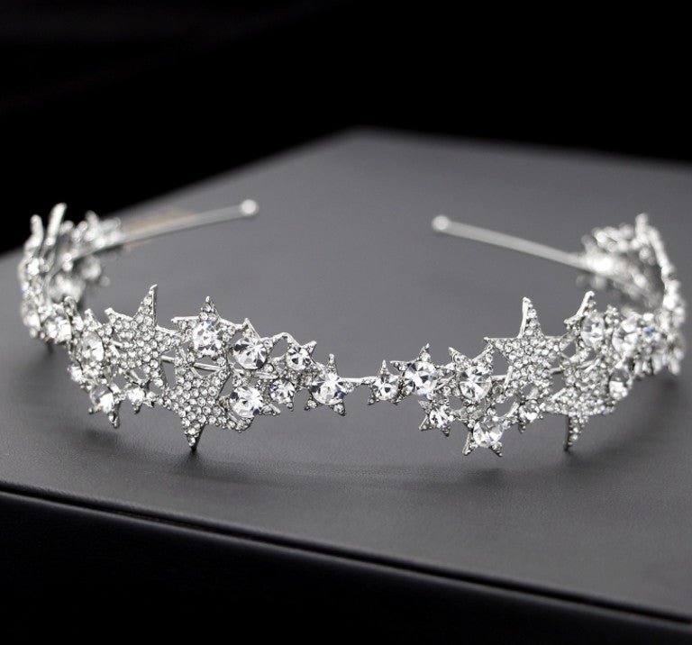 Star Crown New Hair Band Wedding Hair Accessories Bridal Jewelry - Luzilly Bridal & Apparel