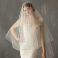 Star Floral Lace Bridal Veil