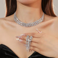 Statement Rhinestone Bridal Jewelry Set - Luzilly Bridal & Apparel