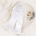 Stone Embellished Dressy Satin Long Wedding Gloves - Luzilly Bridal & Apparel