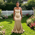 Strapless Beaded Corset Mermaid Bridesmaid Dress - Luzilly Bridal & Apparel