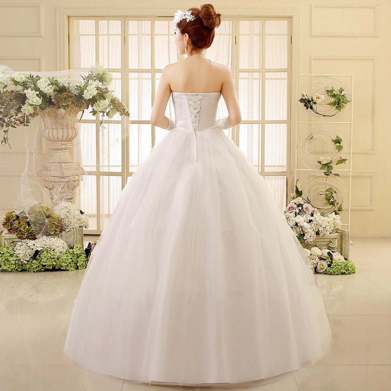 Strapless Lace Wedding Dress with Adjustable Back - Luzilly Bridal & Apparel
