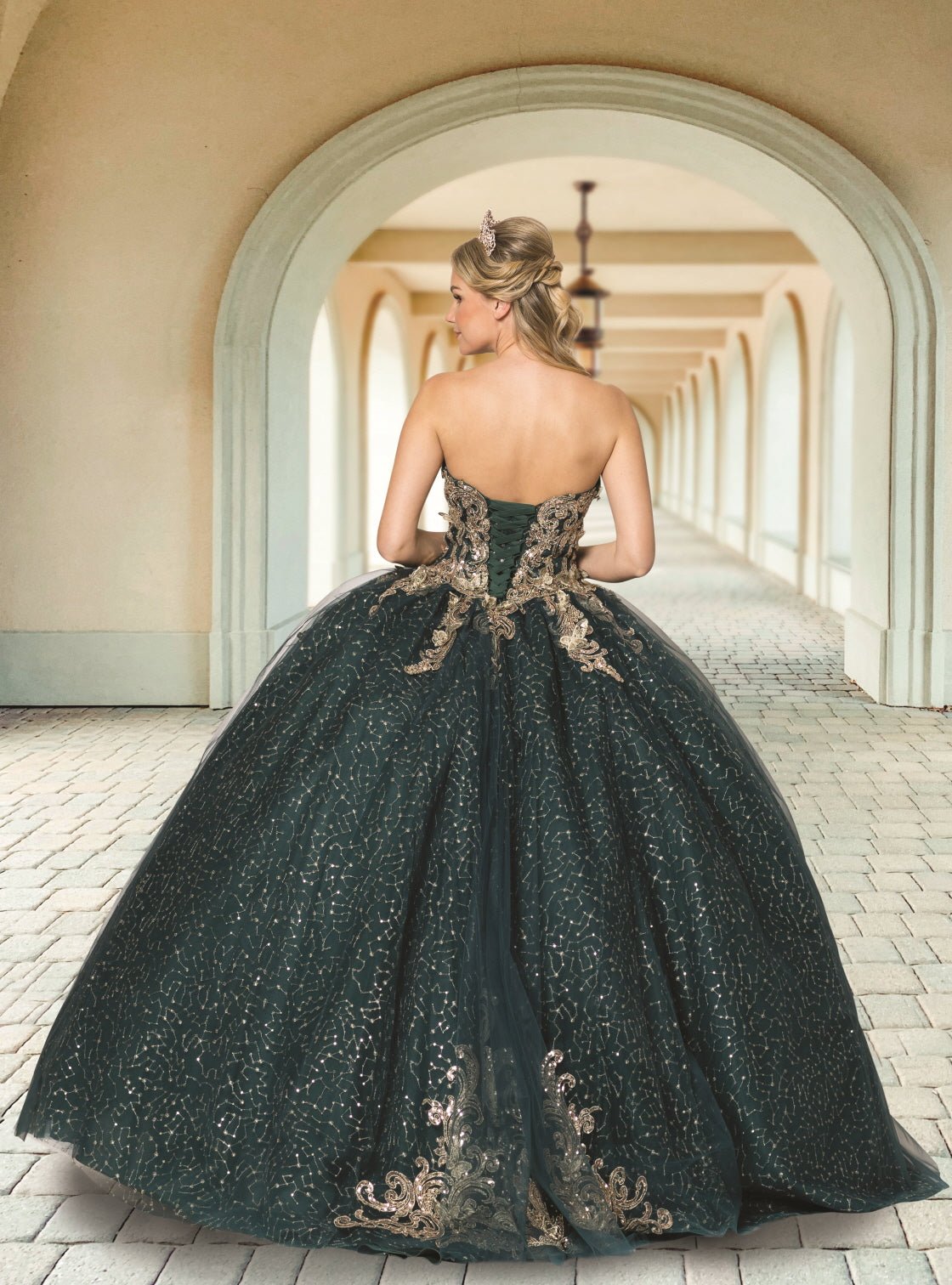Strapless Red Tulle Quinceañera Ball Gown - Luzilly Bridal & Apparel