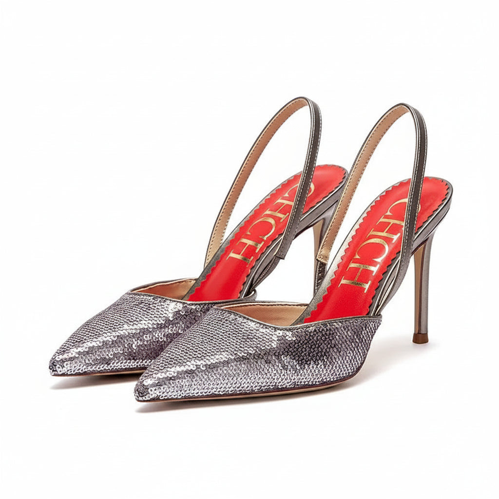Strappy Closed-Toe Bridal Heels - Luzilly Bridal & Apparel