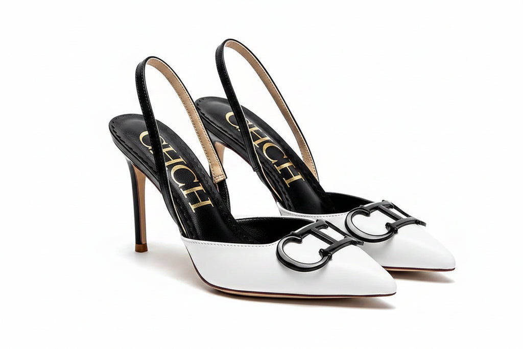 Strappy Closed-Toe Bridal Heels - Luzilly Bridal & Apparel