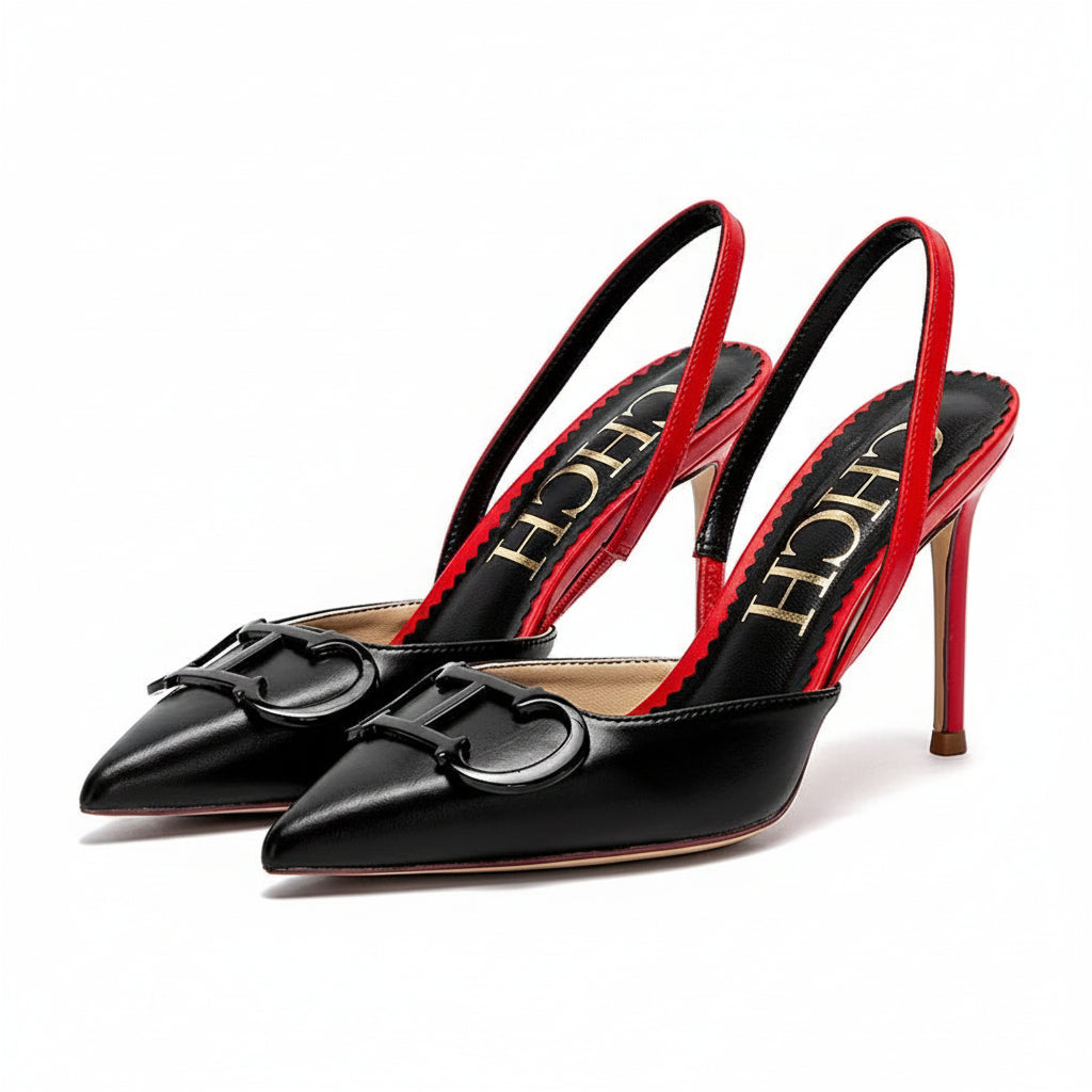 Strappy Closed-Toe Bridal Heels - Luzilly Bridal & Apparel