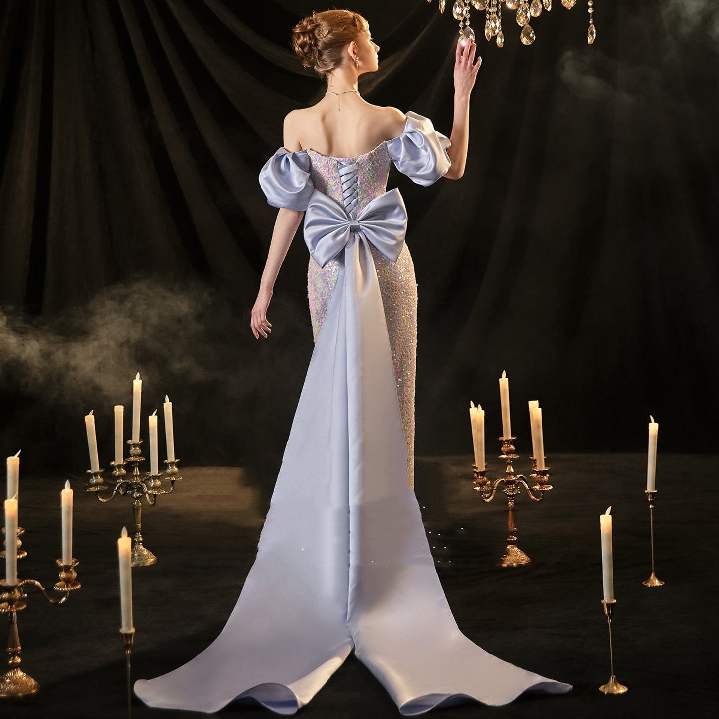 Strappy Engagement & Ceremony Gown - Luzilly Bridal & Apparel