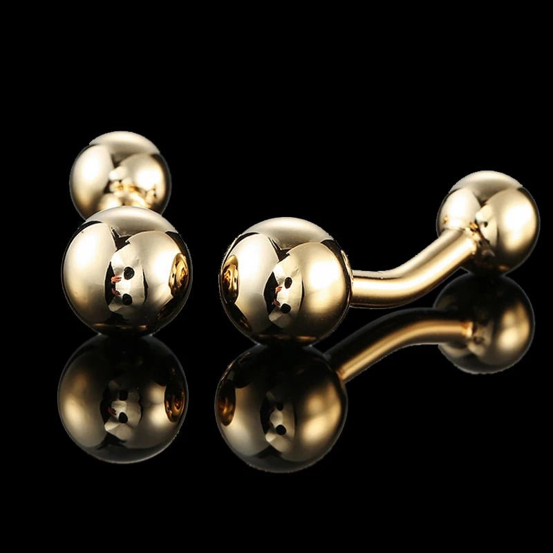 Summer new high quality brass plated 18K Gold luxury gold Cufflinks classic style fashion men's French shirt cufflink man gift - Luzilly Bridal & Apparel