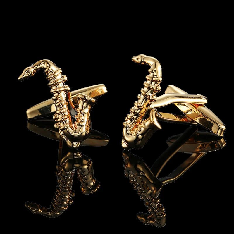 Summer new high quality brass plated 18K Gold luxury gold Cufflinks classic style fashion men's French shirt cufflink man gift - Luzilly Bridal & Apparel