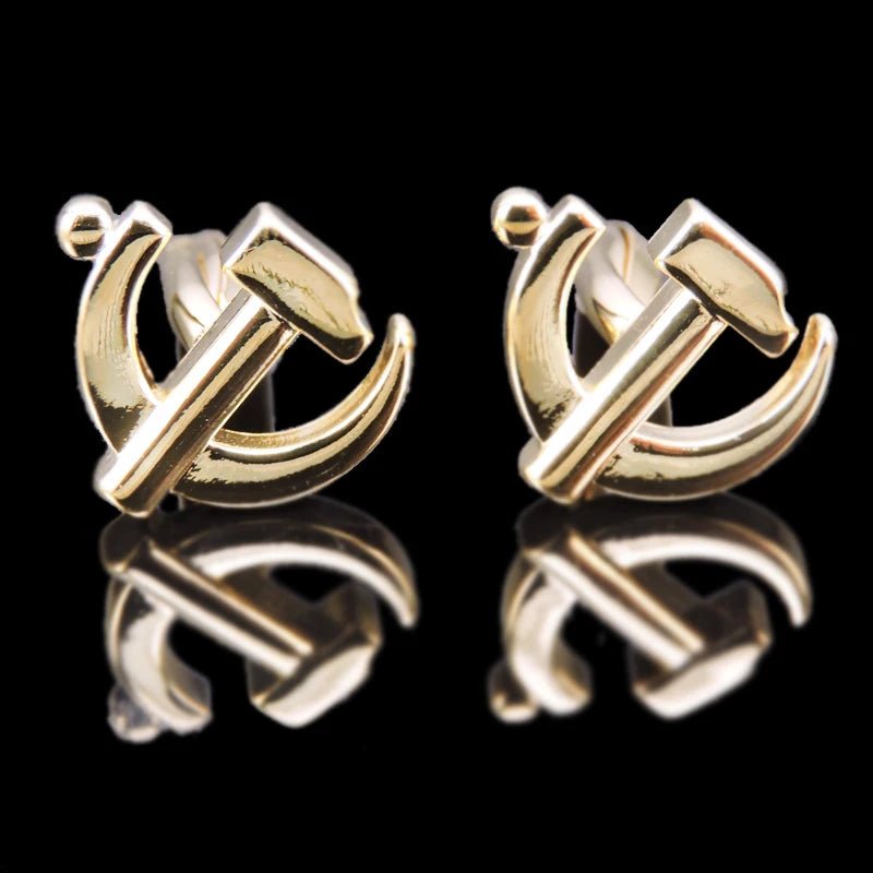 Summer new high quality brass plated 18K Gold luxury gold Cufflinks classic style fashion men's French shirt cufflink man gift - Luzilly Bridal & Apparel