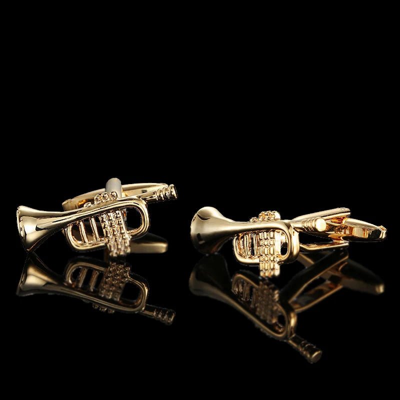 Summer new high quality brass plated 18K Gold luxury gold Cufflinks classic style fashion men's French shirt cufflink man gift - Luzilly Bridal & Apparel