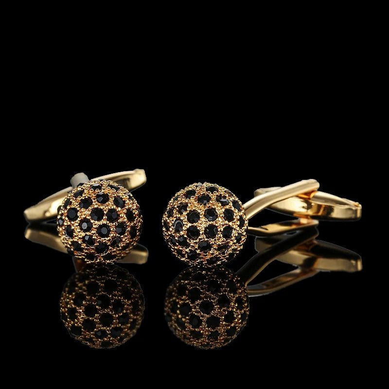 Summer new high quality brass plated 18K Gold luxury gold Cufflinks classic style fashion men's French shirt cufflink man gift - Luzilly Bridal & Apparel
