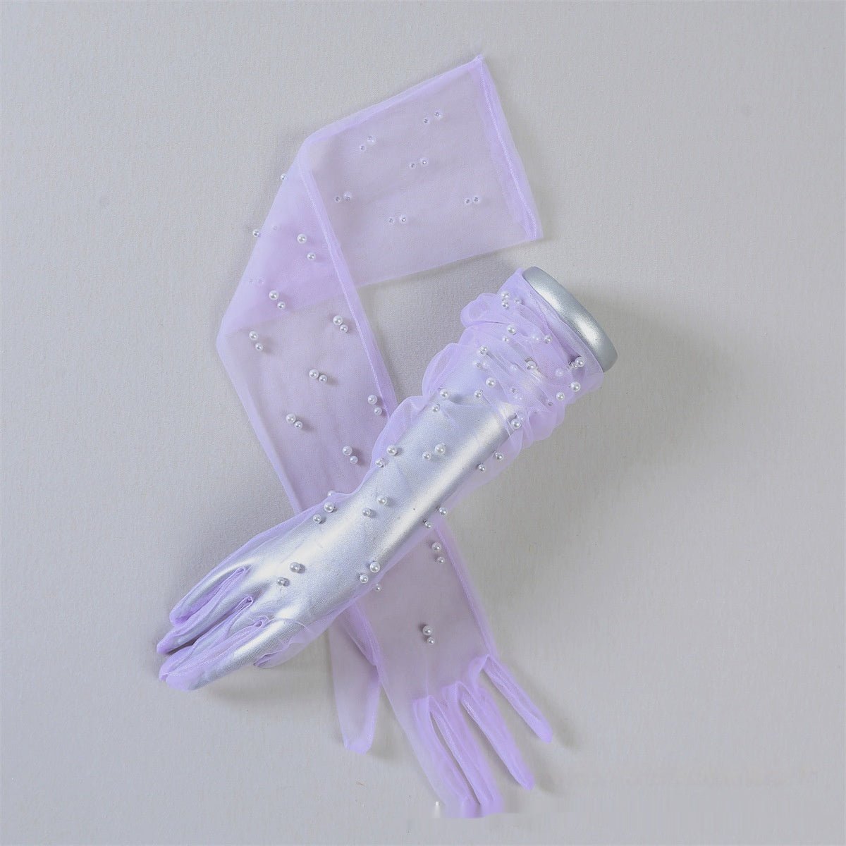Summer Thin Bridal Pearl Mesh Gloves - Luzilly Bridal & Apparel