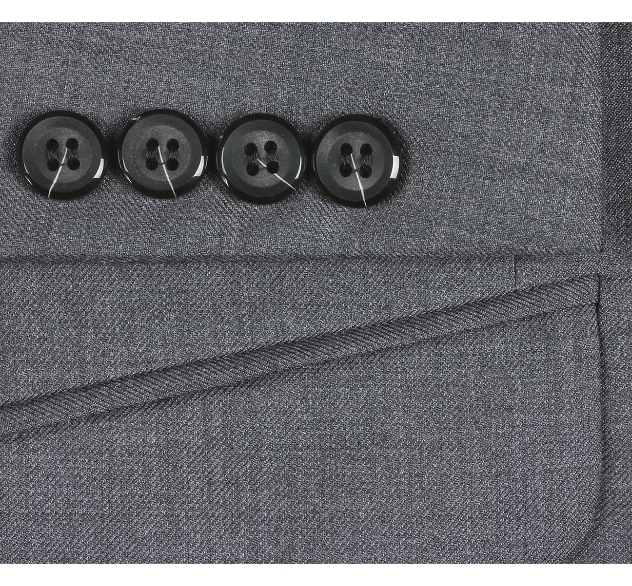 Super 140's Slim-Fit Wool Two-Piece Suit - Luzilly Bridal & Apparel